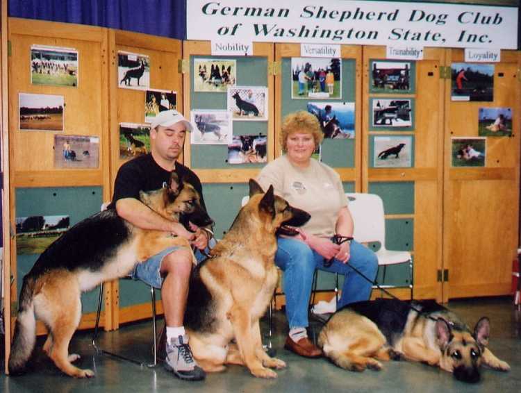 Jeremy and Amanada with Jade, Kaiser and Fritz